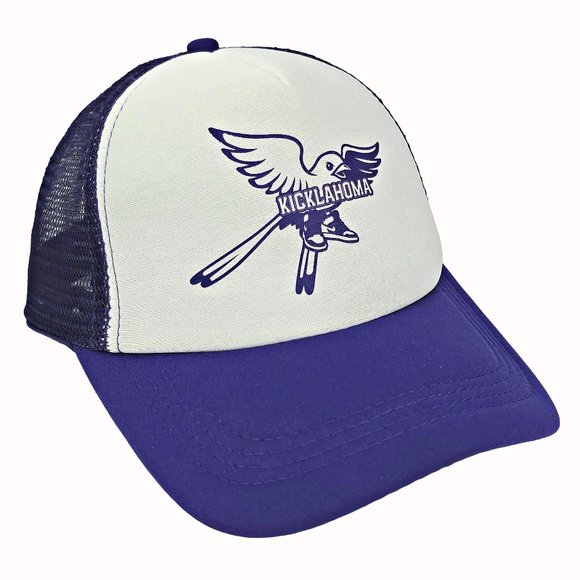 Kicklahoma Hat Scissor Tail Snapback Trucker Baseball Cap Purple Sneakerhead - Picture 2 of 4